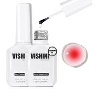 2 * 16ml Clear Blooming Gel Vernis Uv Led Soak Off Pour L'effet D'étalement, Vernis À Ongles En Marbre Dessins D'ongles Pour Kit De Manucure Magique Aquarelle Animal Fleur Bricolage