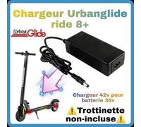 2.1mm /2.5mm Chargeur 42v en batterie 36v avec adapteur DC pour trottinettes électriques Urbanglide 8 plus