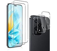 2+2 pi¿¿ces Verre Tremp¿¿ Compatible avec Honor 200 lite + Cam¿¿ra Arri¿¿re Protecteur, 9H Duret¿¿ HD [Anti-Rayures,sans Bulles] Film Protection en ¿¿cran pour Honor 200 lite