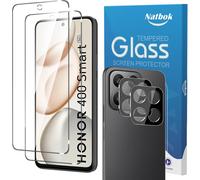 2+2 Pi¿¿ces Verre Tremp¿¿ pour Honor 400 Smart 5G 6,77 Pouces avec 2 Cam¿¿ra Arri¿¿re Protecteur, [Sans Bulles] [Anti-Rayures] Protection d¡¯¿¿cran pour Honor 400 Smart, HD Transparent Verre