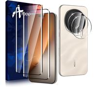 2+2 Pi¿¿ces Verre Tremp¿¿ pour Honor Magic 8 Pro/Honor Magic8 Pro Transparent Film Protection ?cran avec Cam¿¿ra Arri¿¿re Protecteur sans Bulles