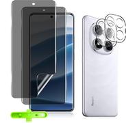 [2 + 2 Pieces Anti-Spy Screen Protection+Rear Camera Protector For Xiaomi Note 14 Pro 5g, Cover Screen Protector, Flexible Tpu Privacy Film For Note 14 Pro 5g