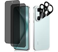 [2 + 2 Pieces Anti-Spy Tempered Glass + Rear Camera Protector Compatible With Huawei Pura 70 5g, 9h Hardness Privacy Tempered Glass For Huawei Pura 70 5g