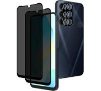 [2 + 2 Pieces Anti-Spy Tempered Glass + Rear Camera Protector Compatible With Samsung Galaxy A16 5g, 9h Hardness Privacy Tempered Glass For Samsung Galaxy A16 5g