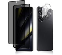 [2 + 2 Pieces Anti-Spy Tempered Glass + Rear Camera Protector For Xiaomi Poco F6 5g, 9h Hardness Anti-Peeping Screen Protector, Privacy Tempered Glass For Xiaomi Poco F6 5g