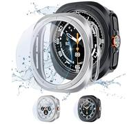 2+2 Pièces Coque pour Samsung Galaxy Watch Ultra 47mm Protection Écran Femmes Hommes,Dur PC Case HD Clear Verre Trempé Anti-Choc Protection Cover pour Galaxy Watch Ultra 47mm Cover