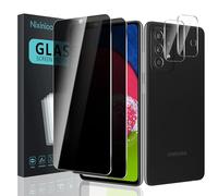 [2 + 2 pièces] Protection D'écran Anti-Espion pour Samsung Galaxy A52S 5G 2 Pièces Privacy Film Protection et 2 Pièces Caméra Arrière Double Protection,Écran Privé Protecteur