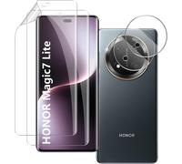 2+2 Pieces Screen Protector Film For Honor Magic 7 Lite 5g, Tpu Hydrogel Screen Protector With Tempered Glass Camera Protector, Hd Anti-Scratch, Easy To Install