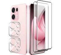 2+2 Pieces Screen Protector Film For Oppo Reno 13 Pro 5g Tempered Glass, Camera Protection And Glass Protection Film, 9h Hardness, Hd Screen Protector