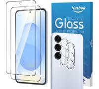 2 + 2 Pieces Tempered Glass For Samsung Galaxy S25 5g With 2 Rear Camera Protectors, [Bubble-Free] [Anti-Scratch] Screen Protector For Samsung Galaxy S25, Hd Transparent Glass, Easy To Install