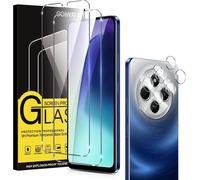 [2+2 Pièces Verre Trempé Pour Xiaomi Redmi 14c Avec Protection Caméra Arrière, Ultra Résistant Film Protection Écran, Hd Sans Bulles, Dureté 9h Glass, Vitre Protecteur Pour Redmi 14c, Clear
