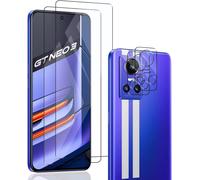 2+2 Pièces Verre Trempé Protection D'écran Et Caméra Arrière Protecteur Pour Realme Gt Neo 3. Anti-Rayures Film 9h Dureté Vitre Protecteurs, Hd Clair Protège Écran
