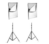 2 2 softbox trépied - Kit de boîte à lumière pour photographie 50x70CM, système d'éclairage continu professionnel pour équipement de Studio Photo, trépied de 2m