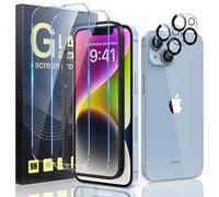 2+2, Tempered Glass For 14 Plus 6.7 Inch Easy Installation Tool Kit, 2 Screen Protectors For 14 Plus With 2 Camera Protectors [Easy To Install] [Bubble-Free]