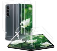 2 + 2 Tempered Glass Screen Protector For Samsung Galaxy Z Fold 4 5g, 3d Transparent Tpu Screen Protector+Protective Film On The Back, 0.15 Mm Anti-Scratch, Sensitive Touch Bubble-Free, Hd Z