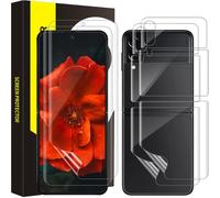 2+2 Verre Tremp¿¿ Pour Samsung Galaxy Z Flip 3 5g Film, Anti Rayure Tpu Vitre Protection+Film Arri¿¿Re, Couverture Transparente 3d, Sans Bulles, Tactile Sensible, Hd Z Flip 3 Protection ¿¿Cran