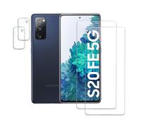 [2+2] Verre Trempé Pour Samsung Galaxy S20FE Pouces, 2 Pièces Protecteur d'écran et 2 Pièces Caméra Protecteur d'écran Vitre Protections D'objecti, Dureté 9H Film Protecteur Vitre, Anti-rayures