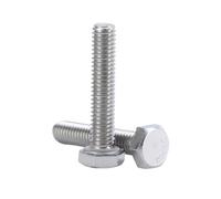 2-20 pièces M4/M5 acier inoxydable 304 vis mécaniques allongées à tête hexagonale et filet complet, M4x20mm
