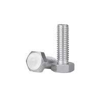 2-20 pièces M5 M6 M8 M10 M12 M16 boulon hexagonal extérieur en alliage d'aluminium vis à aluminium(10mm,M6 10pc)