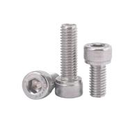 2-200 pièces M1.4-M5 acier inoxydable moleté empreinte hexagonale creuse tête cylindrique vis à machine, M2x55mm(10 pièces)