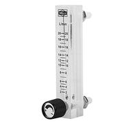 2-20LPM Testeur de Compteur Débit de Gaz, Walfront Acrylique Débitmètre de Gaz Air avec Vanne de Contrôle pour Mesurer le Flux de Gaz de Contrôle