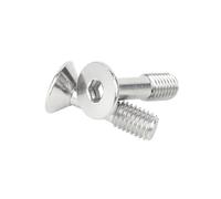 2-20pcs M2.5/M3/M4/M5/M6/M8 Vis machine anti-dévissage à tête enfichée à six pans creux à demi-filetage en acier inoxydable, M5x12mm