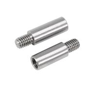 2-20pcs M2/M2.5/M3/M4/M5/M6 Entretoise ronde mâle-femelle en acier inoxydable, M3x25+4mm
