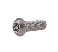 2-20pcs M3/M4/M5/M6/M8/M10 Vis de sécurité Torx à tête ovale en acier inoxydable avec broche, M6x20mm