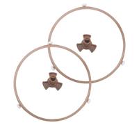 2 22,2cm Ensembles Tournant de Plateau pour Micro-ondes Support | Anneau à Rouleaux, Rotation Silencieuse et Fluide, Installation sans Outil, pour Plat en Verre Cuisine