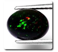 2.22 Cts Opale Noire Wello, Ethiopie, Afrique.