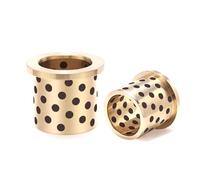 2 25×3/12×18×25mm Manchon de roulement d'épaule, bague auto - lubrifiante sans huile, avec bride