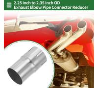 2.25"OD à 2.35"OD Mandrel Exhaust Bend Elbow Concentric Reducer T304 Acier Inoxydable Adaptateur de Tuyau Longueur 4 Inch Ton Argenté