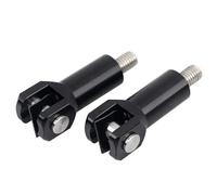 2,25 Pouces Moto-Cycle Potchette de Pied Pédale Pédale Support Support Clevis Compatible avec Le Patrimoine Softail Modèles FXST 2000 à 2006.(Black)