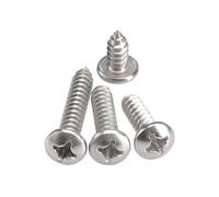 2-250 pièces M1-M8 acier inoxydable empreinte cruciforme tête cylindrique vis autotaraudeuses, M5x50mm(20 pièces)