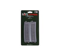 2-290 Kato 2 Rails Courbes Ballastés R867 10° Train HO 1/87