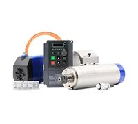 2.2kw ER20 Kit de broche refroidi à l'eau refroidissement par eau onduleur 80mm support 75w pompe Bon fonctionnement(Steel Ball Bearing)