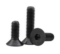 2/3/4/5/6/10 pièces M5 M6 M8 M10 * 35mm 40mm 45mm 50mm boulon de qualité 12.9 en acier au carbone DIN7991 plat CSK tête fraisée intérieure vis à six pans creux(6Pcs M8x40)