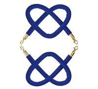 2 3 4 5 6 7 8 9 10 12 Feet Stanchion Rope with Snap Clips,2 Pcs Velvet Queue Barrier Rope, for Hotels Theater Wedding Nursery Bank Concerts Crowd Control(Black,3m/10ft)