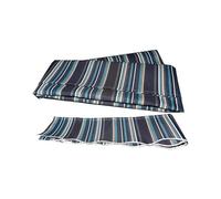 2/3/4/5/6/7m Strié Toile De Remplacement pour Abri Pare-Soleil, Store Banne,Parasol Balcon,Tissu De Remplacement, Toile D'Auvent Tissu De Rechange Store Banne Manuel(Blue,3.5x2.5m)