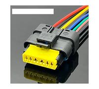 2 3 4 5 6 broches FCI CON-391 clignotant FO lampe prise faisceau de câbles voiture électrique connecteur étanche compatible avec Re~ault Peugeot Citroen ( Color : 6Pin Female , Size : 1 Pc with 15cm W