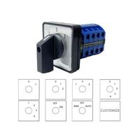 2/3/4/5 Position 20A 4 Poles Electrical Changeover Rotary Cam Switch Silver Co-ntac-ts YMW26 LW26-20/4 NWPNLXEA(102)