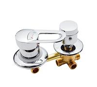 2/3/4/5 Sortie d'eau Robinet mitigeur de douche chaud et froid Valve de robinet 10 cm/12,5/14,5 cm Installation Cartouche en céramique Mise à niveau de salle de bain Design monobloc