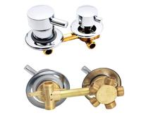 2/3/4/5 Voies Mitigeur Robinets de douche, Laiton Robinets de bain Entraxe 9cm/10cm/12,5cm/14,5cm, Mitigeur Salle Bain pour Cabine Ou Hammam (14-14.5cm,Fileté 5 voies)