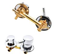 2/3/4/5 Voies Robinets De Douche En Laiton,Mélangeur De Vanne Cabine De Douche,Mélangeur De Valve Avec Élément Filtrant En Céramique,Entraxe 10/12,5/14,5Cm,G1/2" Intubation 4way-10cm