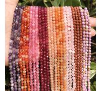 2 3 4mm naturel à facettes rouge grenat Tourmaline rubis pierre Fine pierres précieuses perles en vrac bricolage accessoires pour la fabrication de bijoux bracelets Kyanite