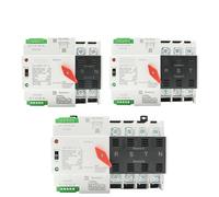 2/3/4P 100A 110V/220V Automatic Transfer Switch Electrical Selector Switches Dual Power Switch Solar Din Rail AUOQKQUT(3P,220V)