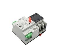 2/3/4P 100A 110V/220V Mini ATS commutateur de transfert automatique sélecteur double interrupteur d'alimentation PV solaire Rail DIN(4P,110V)