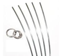 2/3/5/10 mètres 304 fil à ressort en acier inoxydable bricolage artisanat fils métalliques d'arrimage à un brin for la fabrication de bijoux Dia0.4-2mm(Dia1.8mm,10M)
