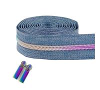 2/3/5/10M 5# Nylon Zipper Tape With Zip Puller Slider For Sewing Bag Garment Coil Zippers Closure Zips Repair Kit Accessories pour Les Jackets(Purple,2MZips2PcPulls)