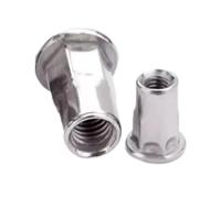 2/3/5/10pc M3 M4 M5 M6 M8 M10 M12 304 Acier Inoxydable Bride Ronde Hexagonale Écrous À Rivets Aveugles